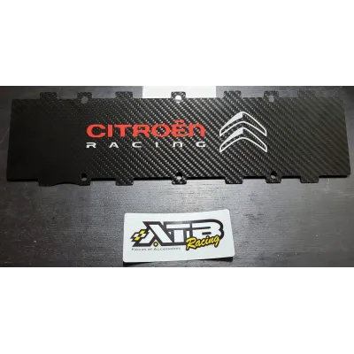 Cache Bobine Carbone Citroen Racing Saxo Blanc et rouge