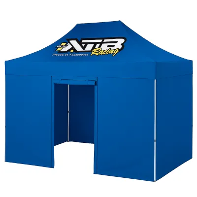 Barnum pliant 2x3 EVO Acier Bleu Pack parois