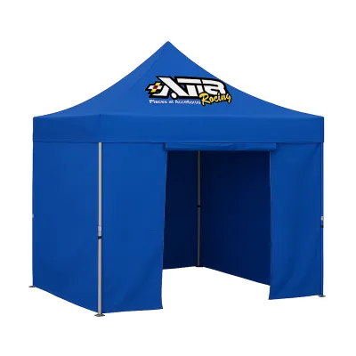 Barnum pliant 3x3 Acier EVO Bleu Pack parois