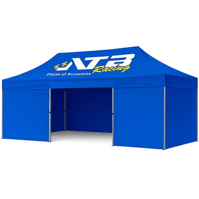 Barnum pliant 3x6 EVO Acier Bleu Pack parois