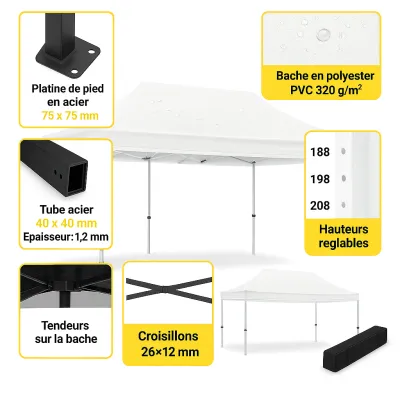 stand 3x4.5m sans murs