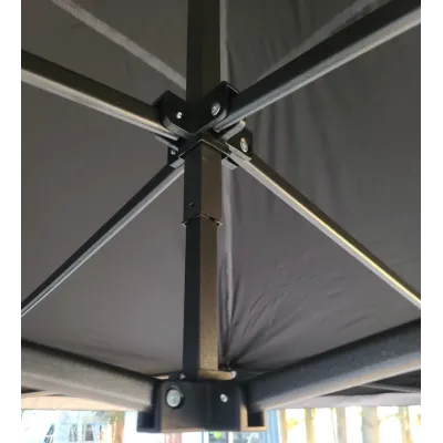 Barnum pliant 3x3m acier Noir gamme Sponsor