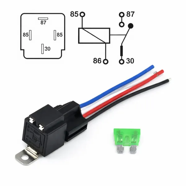 Relais porte fusible 30 ampères 4 broches