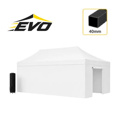 Barnum 3x6 EVO Acier Blanc + Pack parois