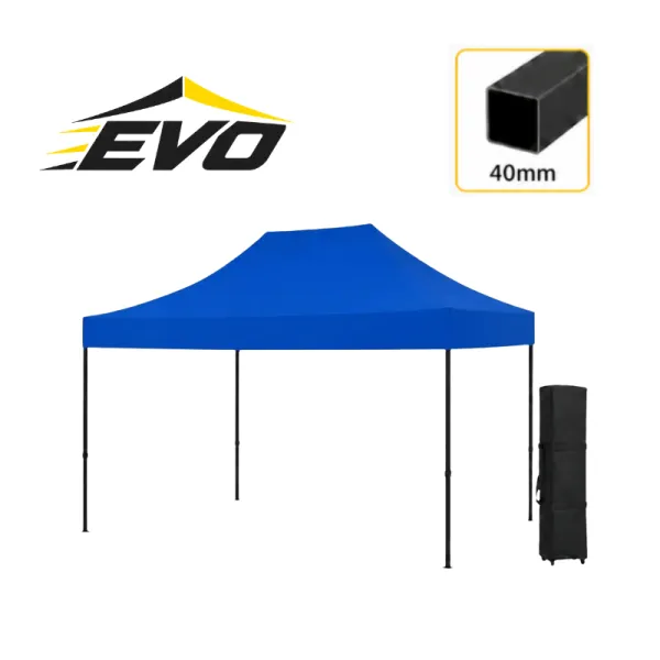 Barnum pliant 3x4.5 EVO Acier Bleu Light
