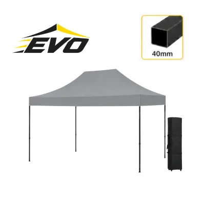 Barnum pliant 3x4,5 EVO Acier Noir Light