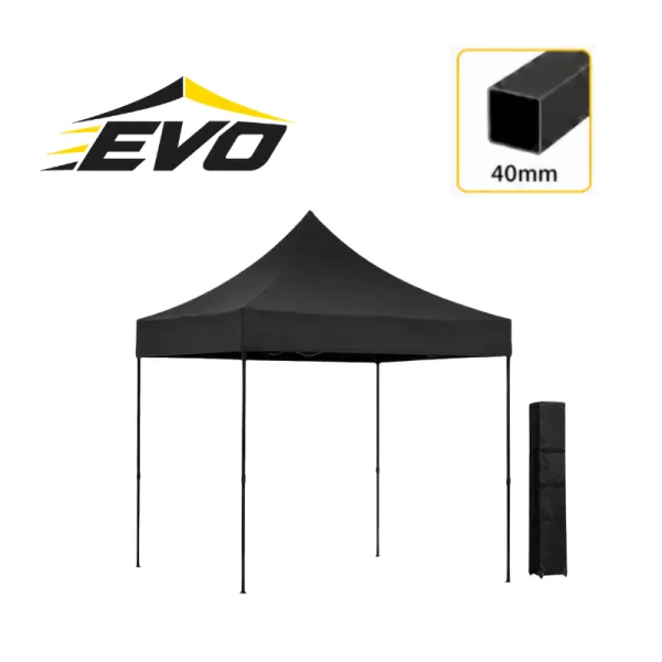 Barnum pliant 3x3 Acier EVO Noir Light