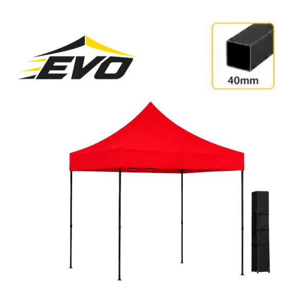 Barnum pliant 3x3 Acier EVO Rouge Light