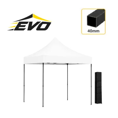 Barnum pliant 3x3 Acier EVO Blanc Light