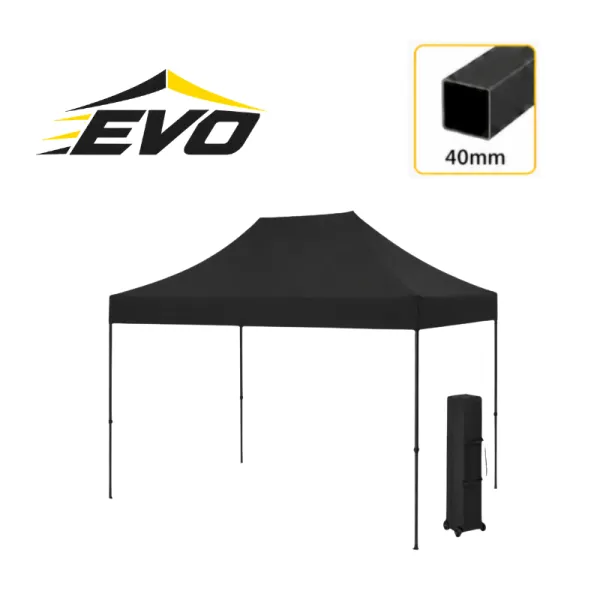 Barnum pliant 2x3 Acier EVO Noir Light