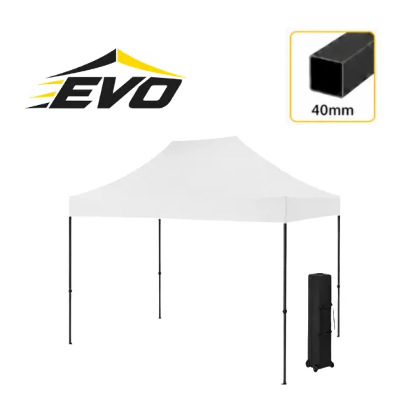 Barnum pliant 2x3 Acier EVO Blanc Light
