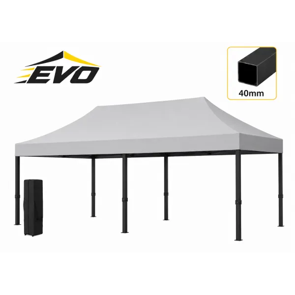 Barnum pliant 3x6 EVO Acier Gris Light