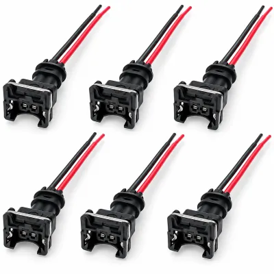 6x connecteurs injecteurs EV1 avec câbles