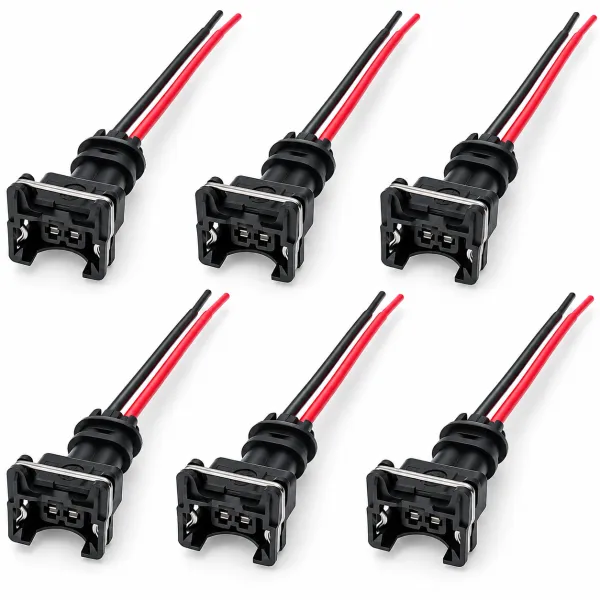 6x connecteurs injecteurs EV1 avec câbles