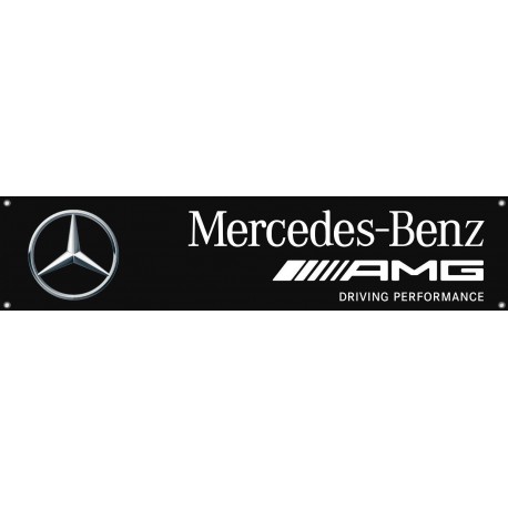 Bannière Mercedes AMG Noire
